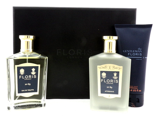 Floris No 89 EDT Spray 3.4 oz+ A/SH 3.4 oz+ Shaving Cream 3.4 oz New SET for Men