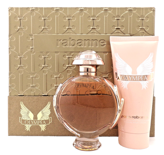 Olympea by Paco Rabanne 2.7 oz EDP Spray + 3.4 oz Body Lotion New SET for Women
