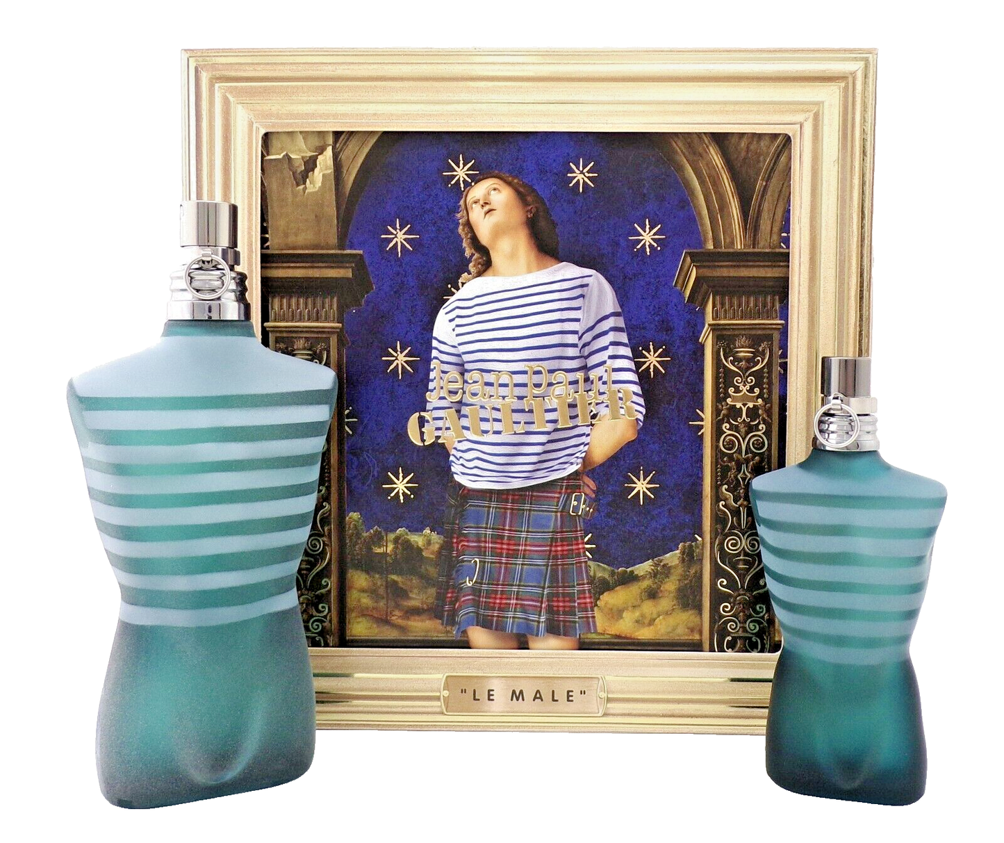 Jean Paul Gaultier Le Male 4.2 oz + 1.4 oz Eau de Toilette Spray New Set for Men