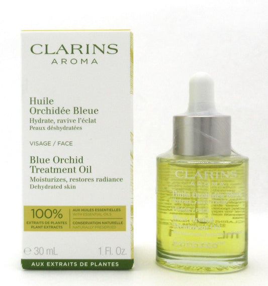 Clarins Blue Orchid Treatment Oil Face 1.0 oz./ 30 ml. New in Box
