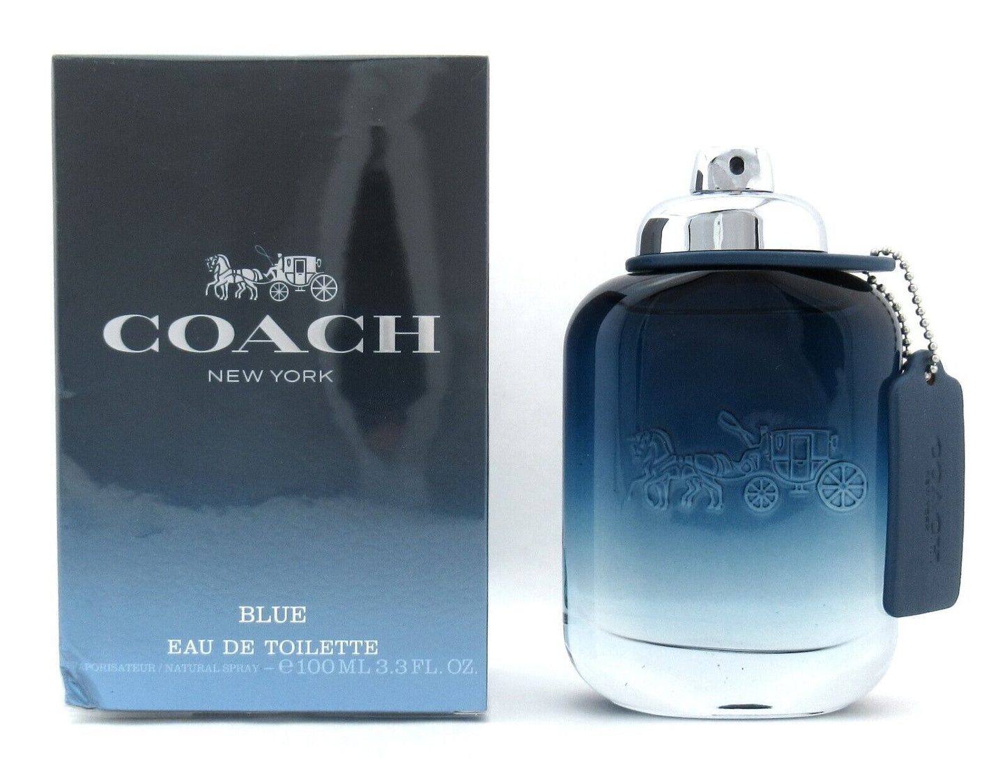 Coach BLUE Cologne 3.3 oz./100 ml. Eau de Toilette Spray for Men New Damaged Box