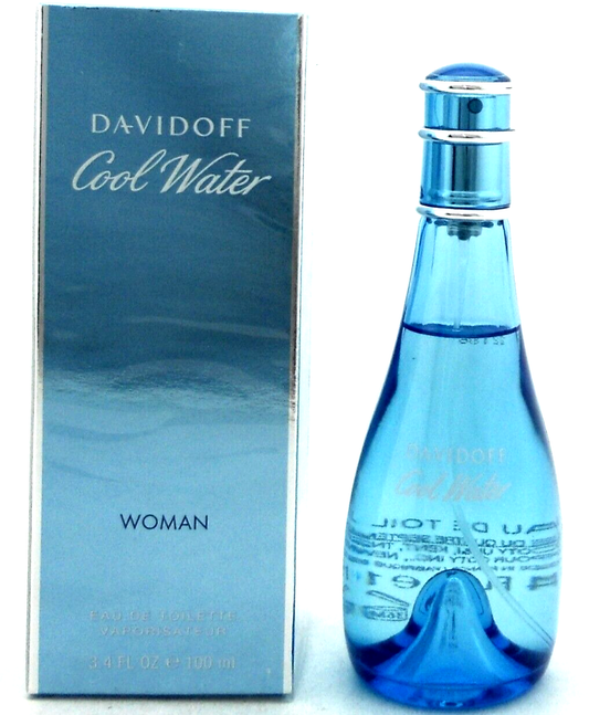 Davidoff Cool Water Perfume for Women 3.4 oz EDT Spray New in Sealed Box