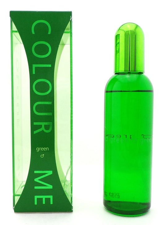 Colour Me GREEN by Milton-Lloyd 3.0 oz. EDP Spray for Men New Damaged Box