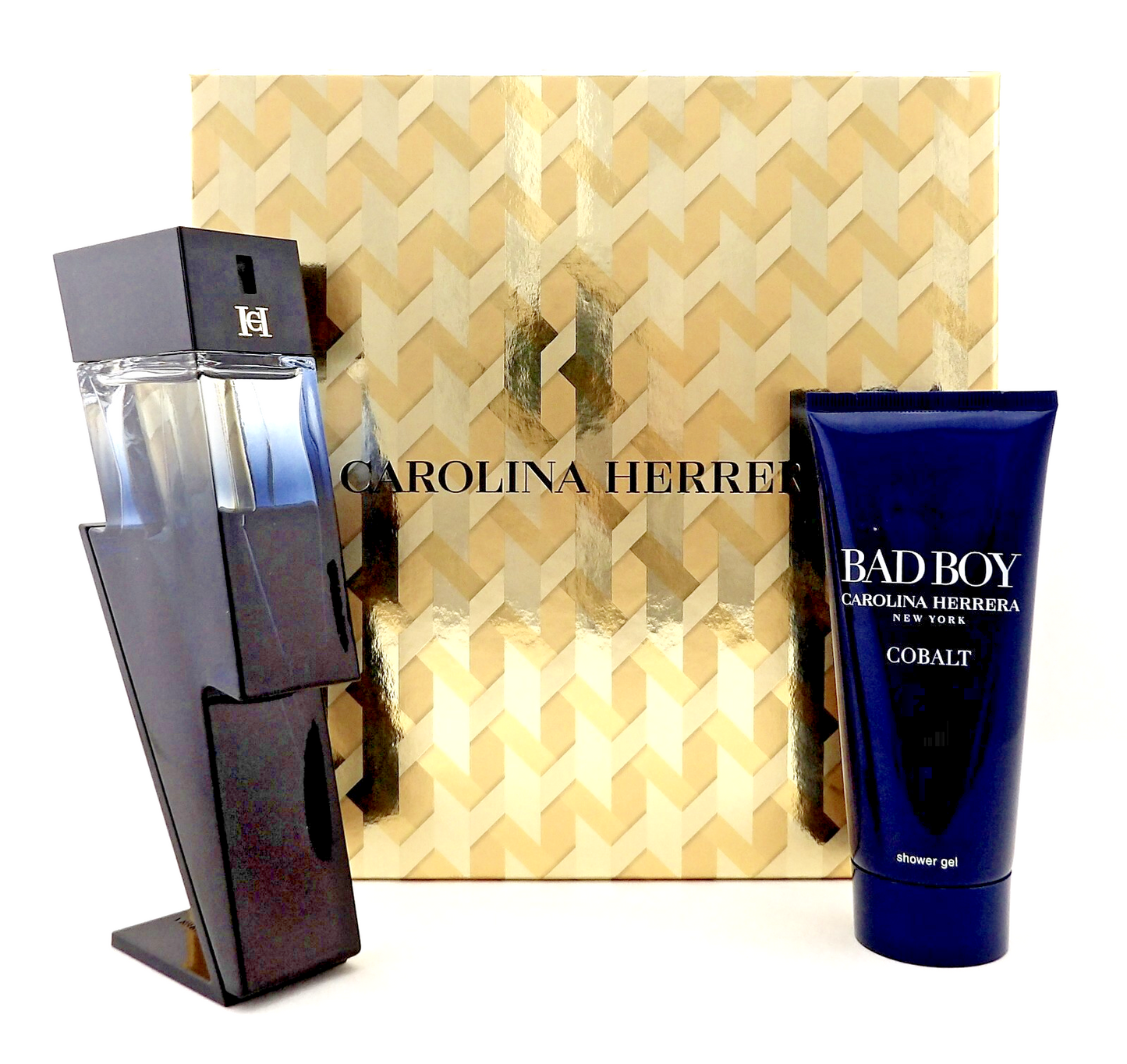 Bad Boy COBALT by Carolina Herrera 3.4oz EDP Spray + 3.4oz Sh/Gel New Men's SET
