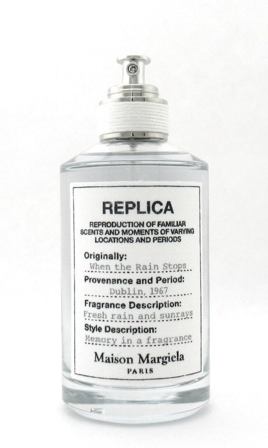 Replica When the Rain Stops by Maison Margiela 3.4 oz./ 100 ml. EDT Refillable Spray NO BOX