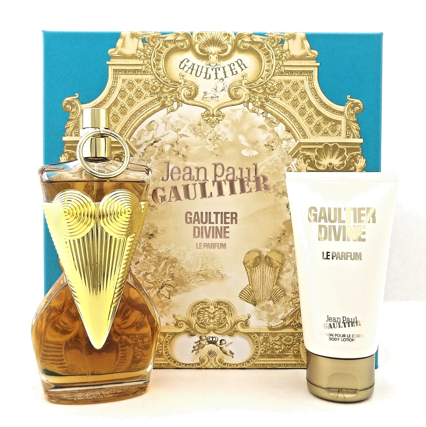 Jean Paul Gaultier Gaultier Divine 3.4 oz EDP Intense + 2.5 oz B/Lotion. New SET