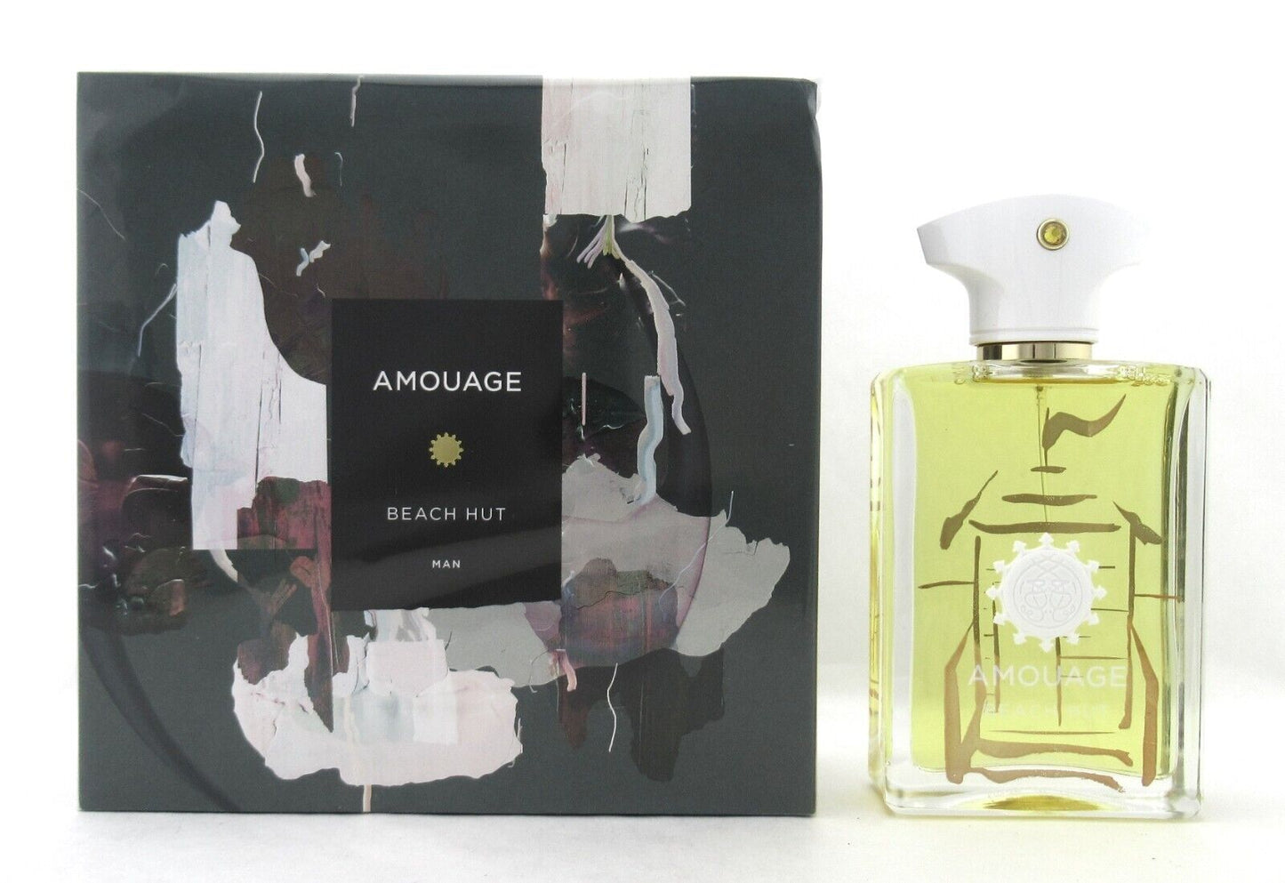 Amouage BEACH HUT Man 3.4 oz. Eau de Parfum Spray New Damaged Box