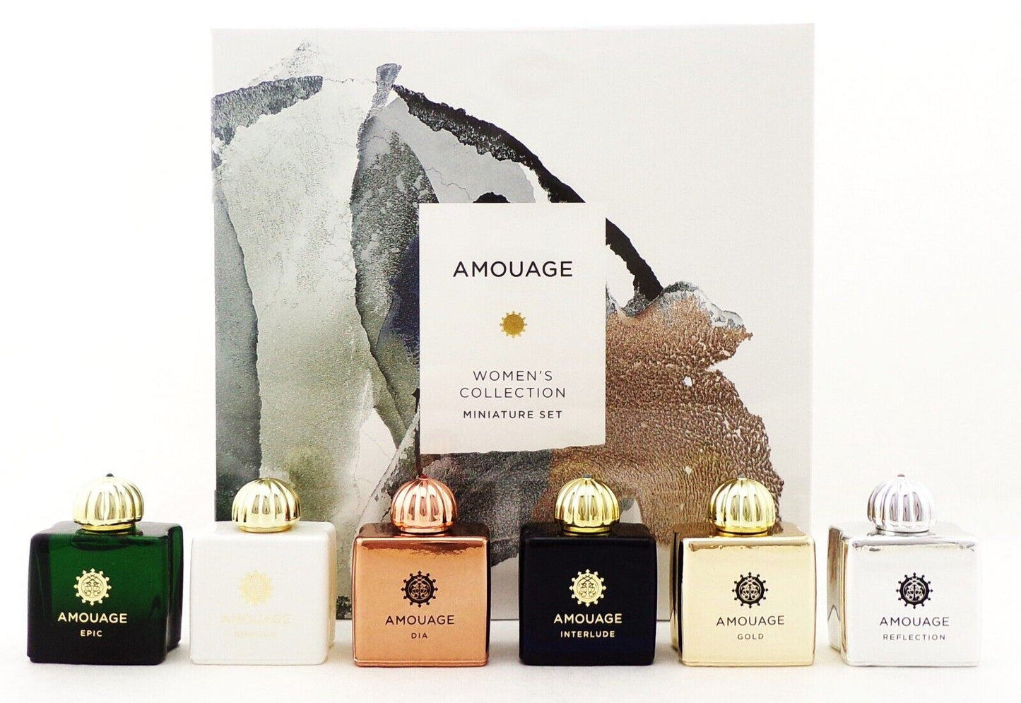 Amouage WMN'S COLLECTION 6 x 0.25 oz. EDP Miniature Set for Women NEW Sealed Box
