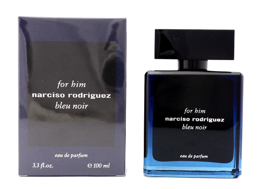 Narciso Rodriguez for Him Bleu Noir 3.3 oz Eau de Parfum Spray for Men. New Box