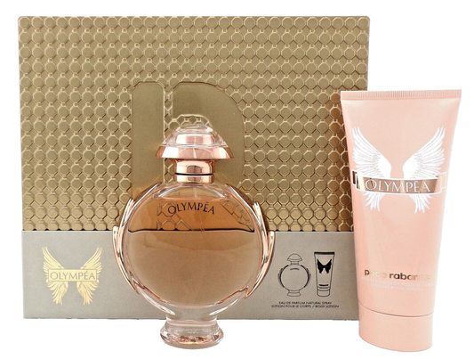 Olympea by Paco Rabanne 2.7 oz. EDP Spray + 3.4 oz. Body Lotion New Women's SET