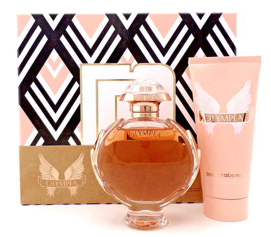 Olympea by Paco Rabanne 2.7oz EDP Spr+ 3.4oz Sensual Body Lotion New Women's SET