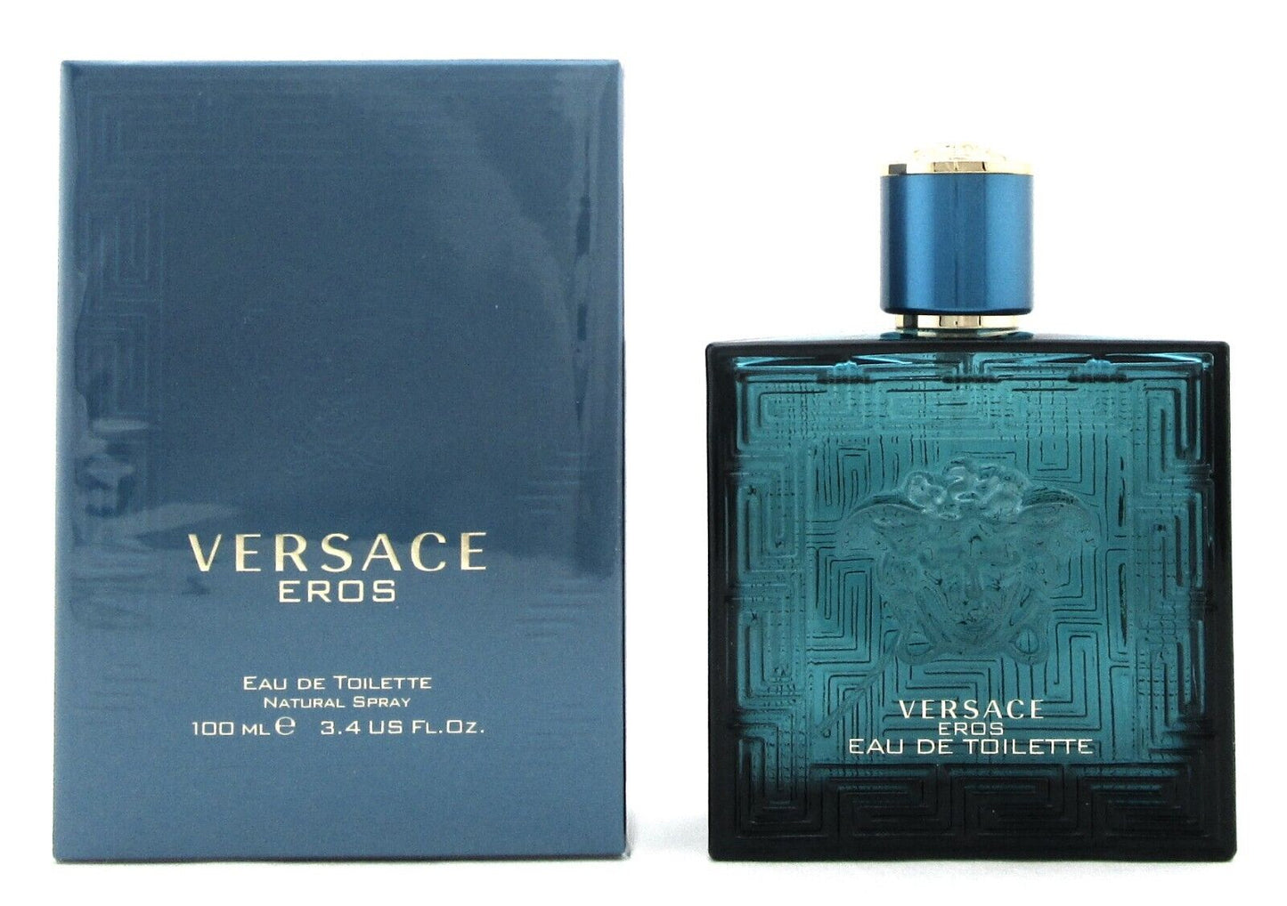 Versace Eros by Versace 3.4 oz/ 100 ml Eau de Toilette Spray for Men. New in Box