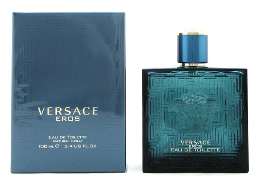 Versace Eros by Versace 3.4 oz/ 100 ml Eau de Toilette Spray for Men. New in Box