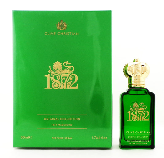 1872 Masculine by Clive Christian 1.7 oz. Perfume Spray for Man. New Sealed Box