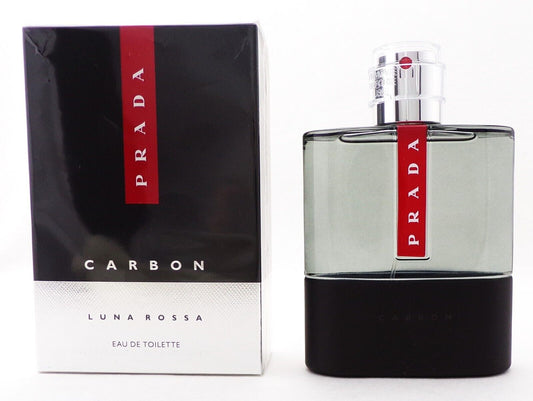 Prada Luna Rossa CARBON 5.0 oz. EDT Refillable Spray for Men. New Sealed Box