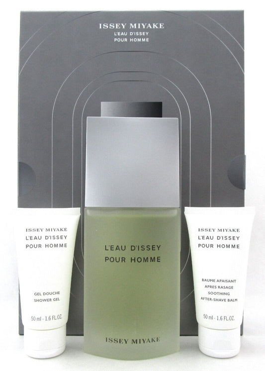 L'eau D'Issey Pour Homme by Issey Miyake 4.2oz EDT + 1.6oz Sh/G & Balm. New Set