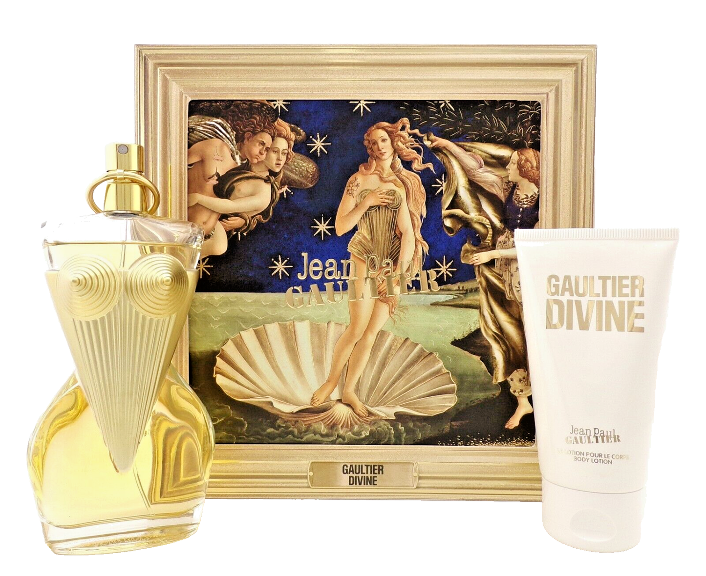Gaultier Divine by Jean Paul Gaultier 3.4 oz EDP Spray + 2.5 oz B/Lotion New SET