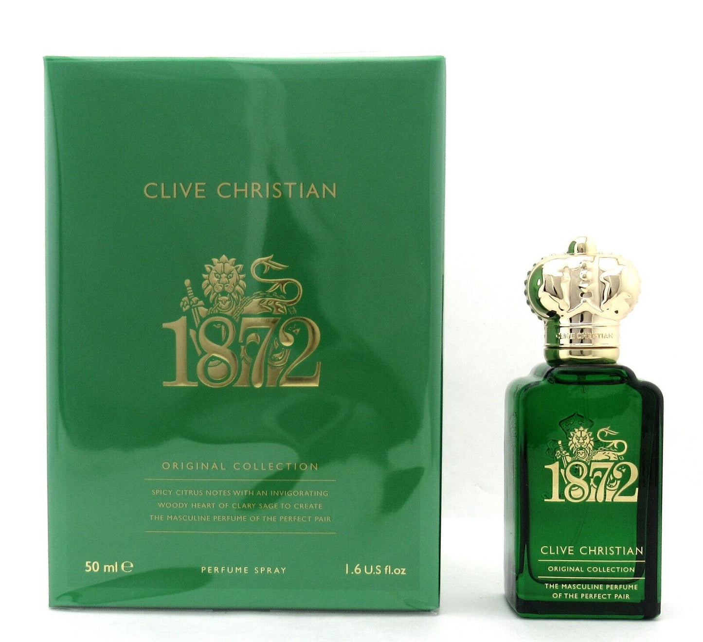 1872 Masculine by Clive Christian  1.6 oz./ 50 ml. Perfume Spray for Men New Sealed