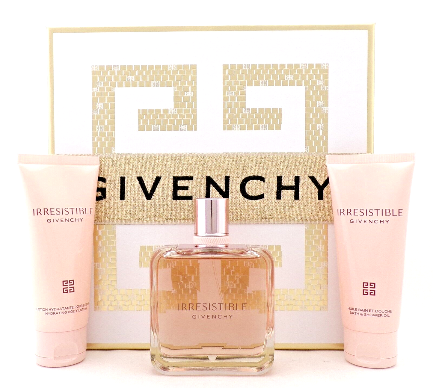 Irresistible Givenchy 2.7 oz EDP Spray+ 2.5 oz B/Lot & Sh/Gel. SET for Women - NEW