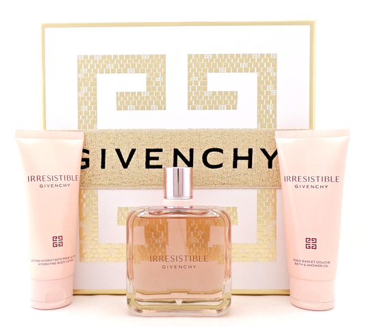 Irresistible Givenchy 2.7 oz EDP Spray+ 2.5 oz B/Lot & Sh/Gel. SET for Women - NEW