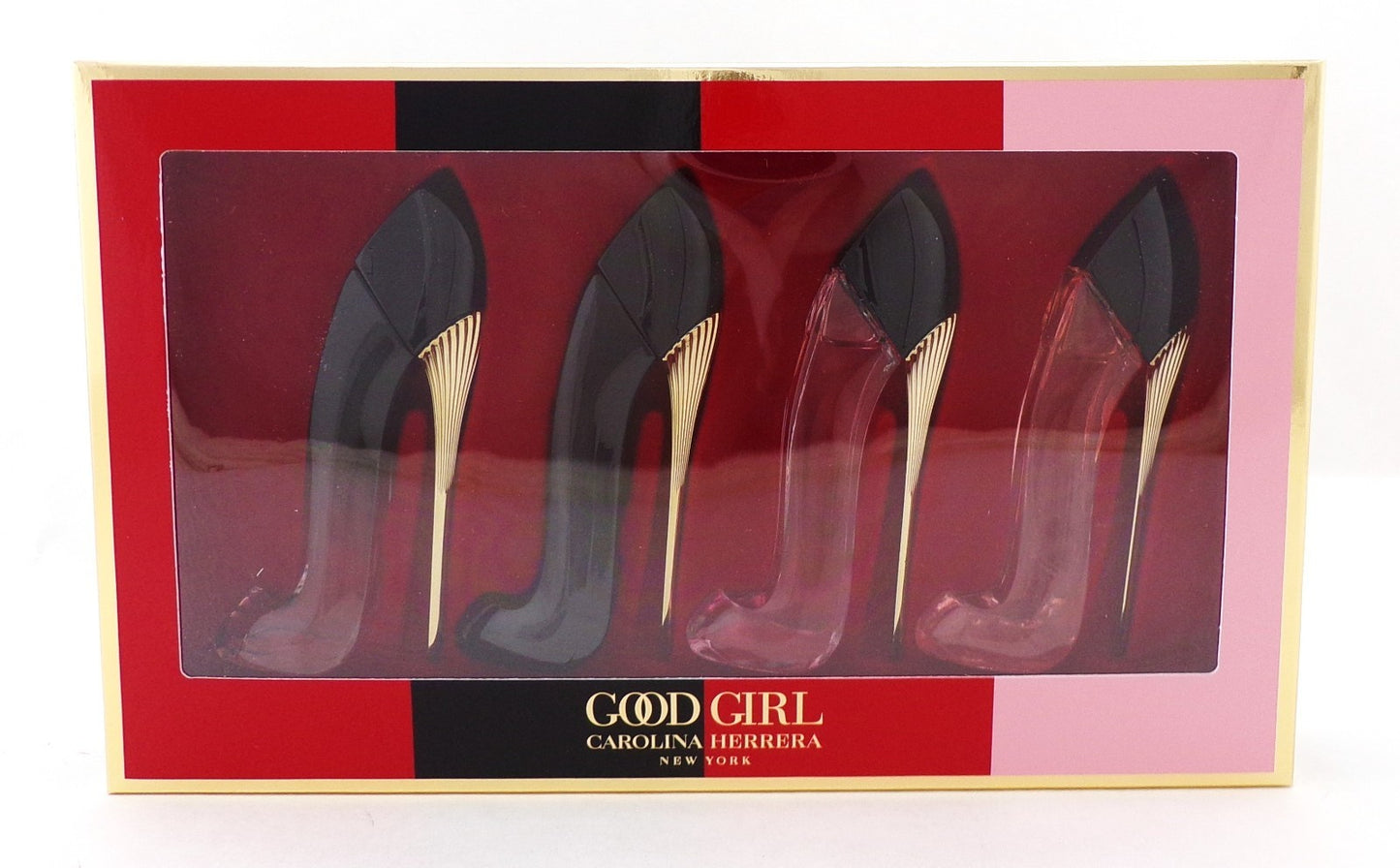 GOOD GIRL by Carolina Herrera 4 PCS SET 0.24 oz. Travel Splash for Women. New