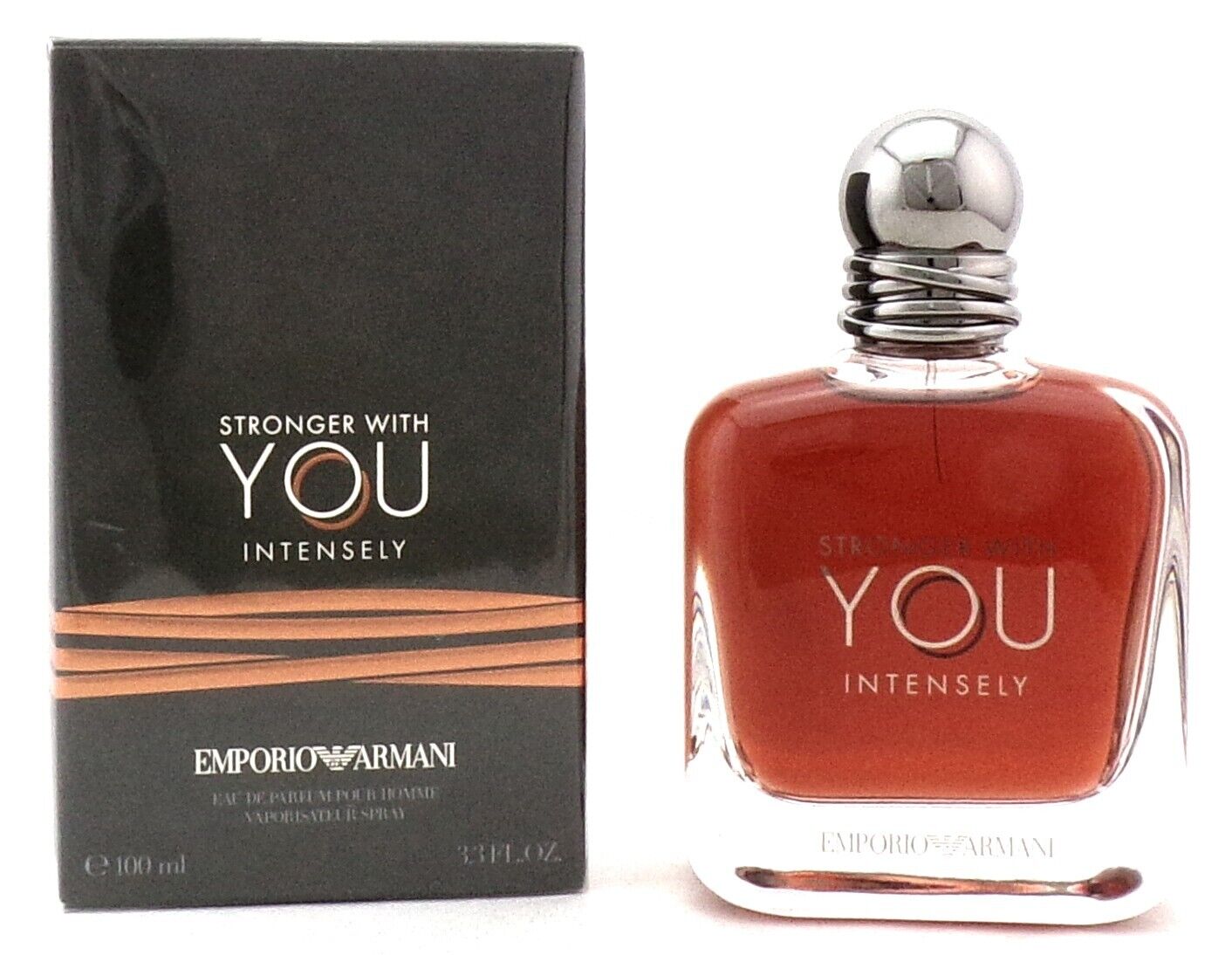 Emporio Armani Stronger With You Intensely 3.3 oz EDP Spray for Men. New Sealed