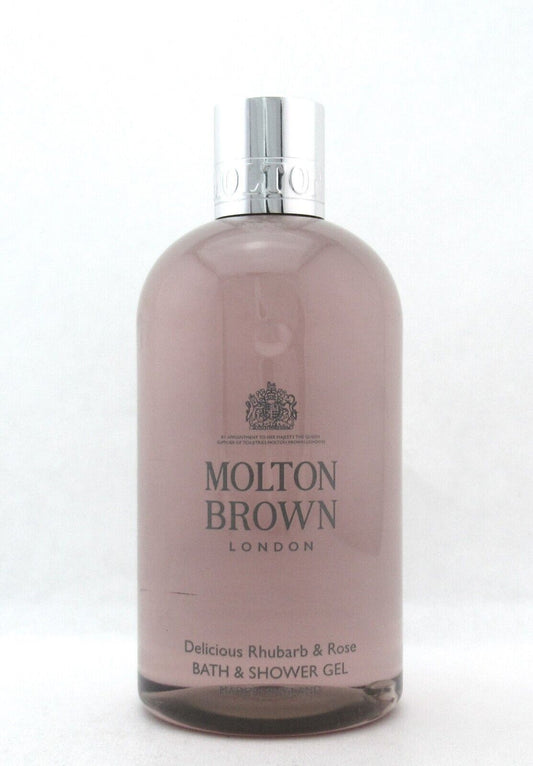 Molton Brown Delicious Rhubarb & Rose Bath & Shower Gel 10 oz./ 300 ml. New