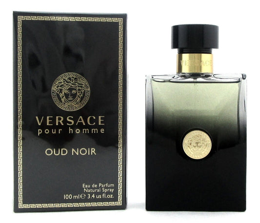 Versace Pour Homme Oud Noir 3.4 oz. Eau de Parfum Spray for Men. New in Box