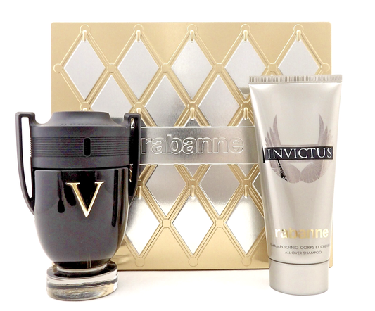 Invictus Victory by Rabanne 3.4oz EDP EXTREME Spray+3.4oz Shampoo New Men's SET