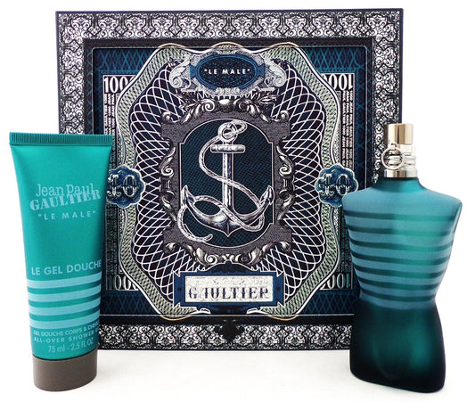 Jean Paul Gaultier Le Male 2.5 oz. EDT Spray + 2.5 oz. Shower Gel New Set for Men