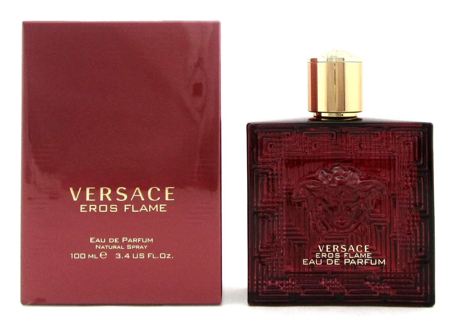 Versace Eros Flame by Versace 3.4 oz. Eau de Parfum Spray for Men. New in Box