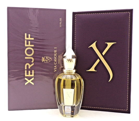 Xerjoff VIA CAVOUR 1 Parfum Spray 1.7 oz. Unisex. New Sealed Box