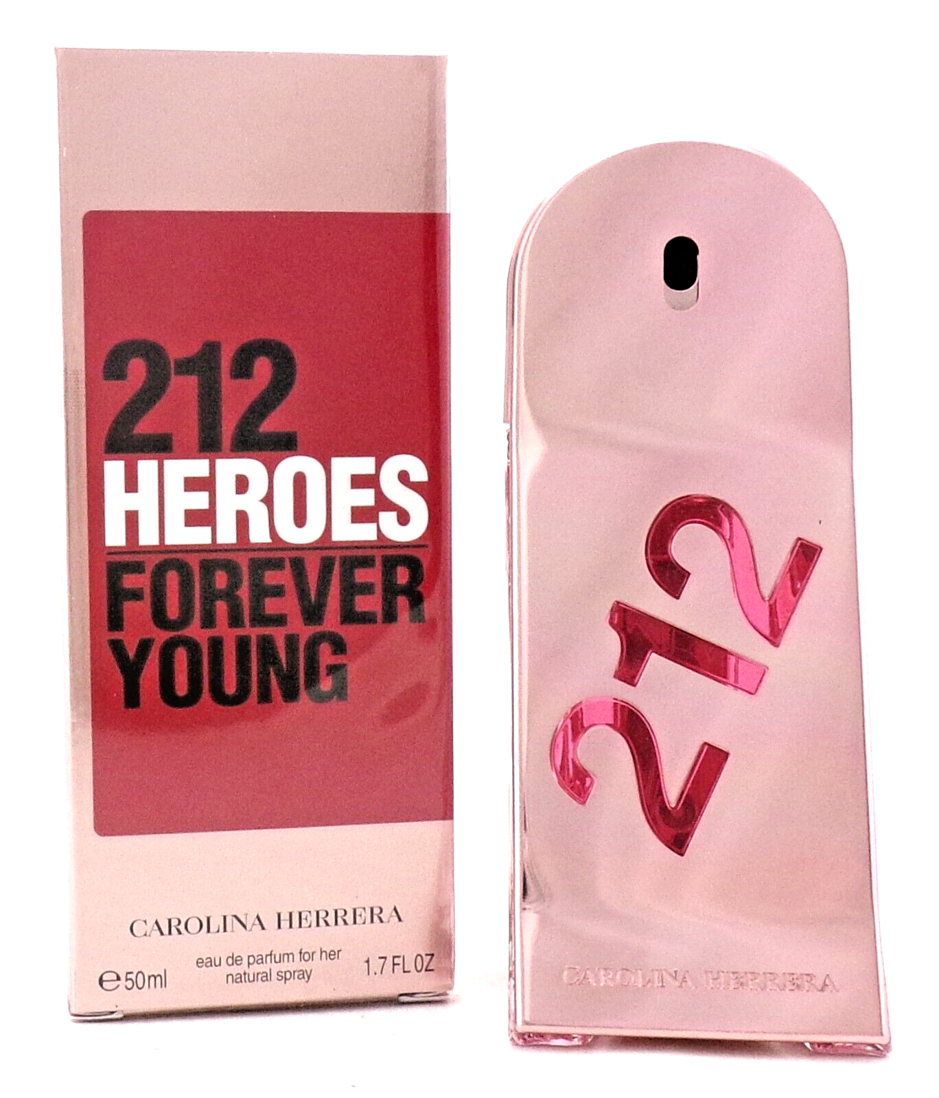 212 Heroes Forever Young by Carolina Herrera 1.7 oz. Spray for Women. New in Box