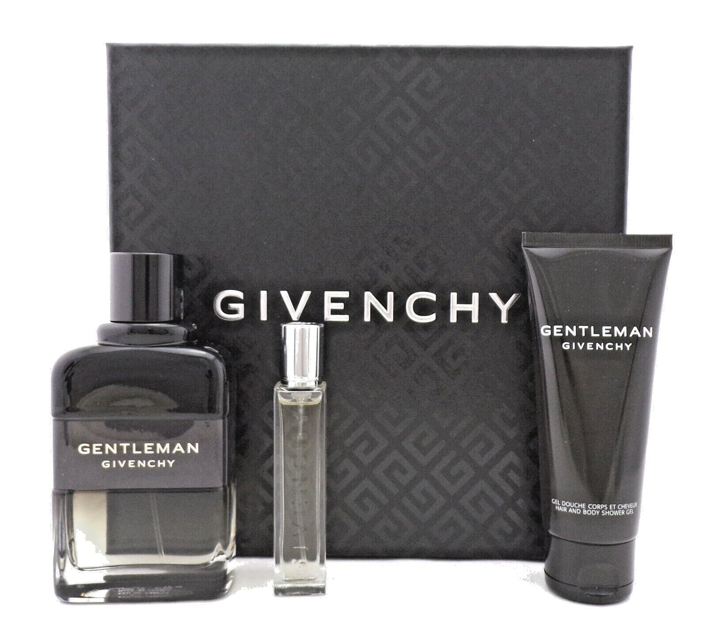 Gentleman Givenchy 3.3oz EDP BOISEE + 12.5ml EDP + 2.5oz SH/Gel. New SET for Men