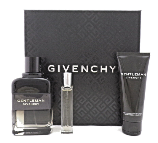 Gentleman Givenchy 3.3oz EDP BOISEE + 12.5ml EDP + 2.5oz SH/Gel. New SET for Men