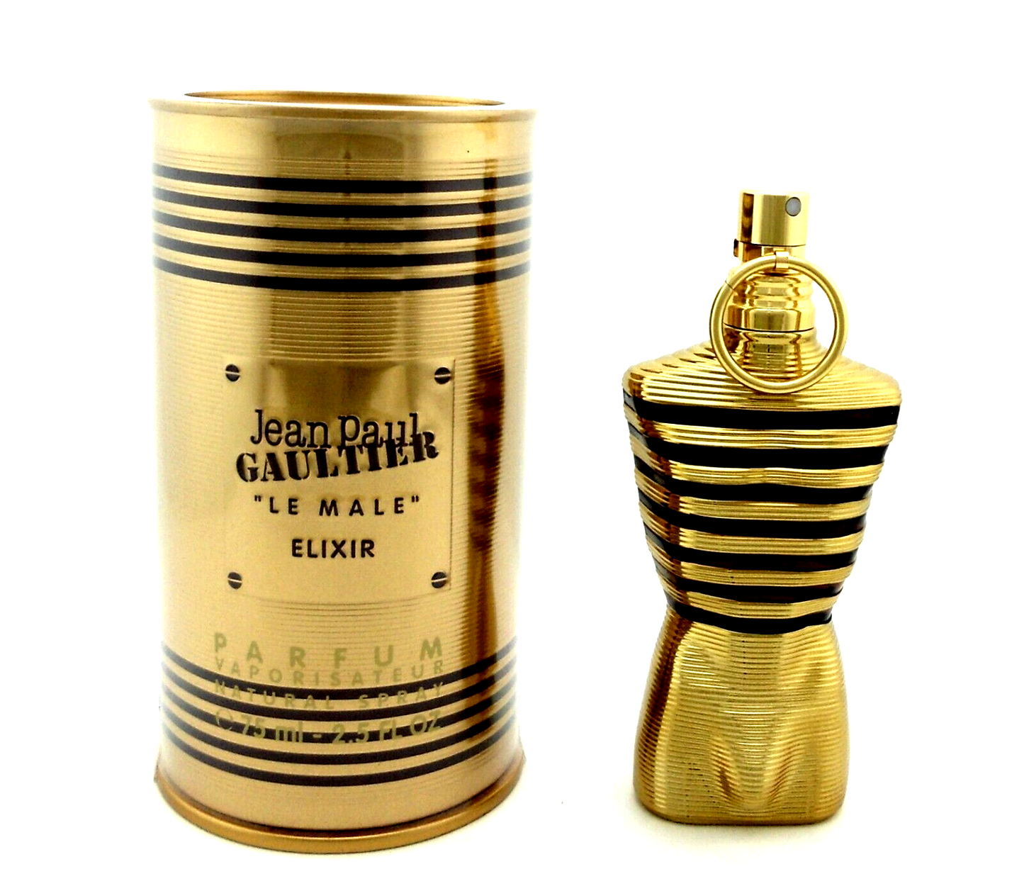 Jean Paul Gaultier Le Male Elixir PARFUM Spray for Men 2.5 oz New in Sealed Box