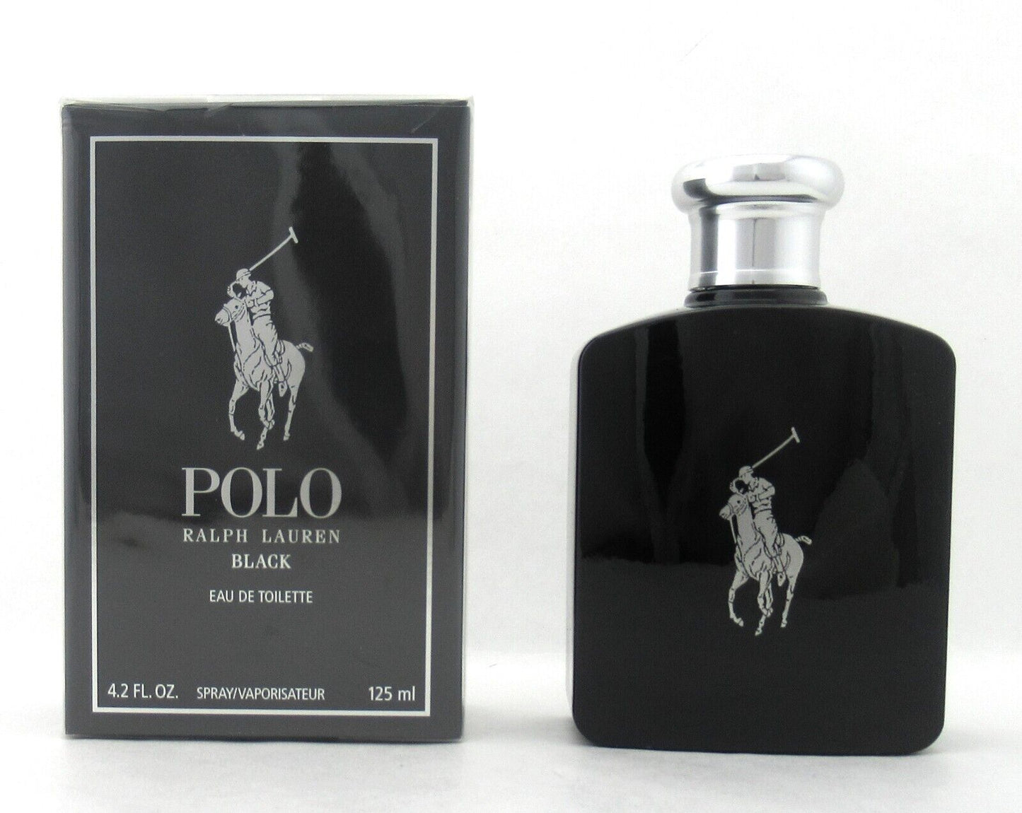 Polo Black by Ralph Lauren 4.2 oz. Eau de Toilette Spray for Men New Damaged Box