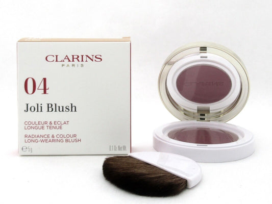 Clarins Joli Blush # 04 Cheeky Purple Long Wearing Blush 5 g./ 0.1 oz. New
