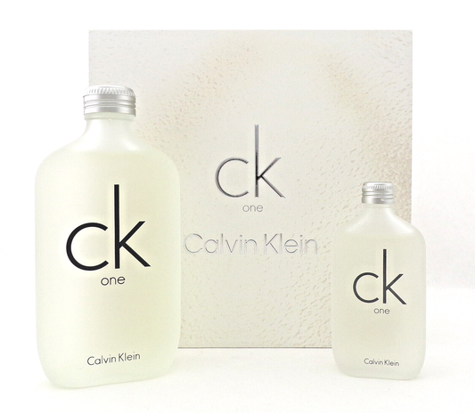CK One by Calvin Klein  6.7 oz + 1.6 oz Eau de Toilette Spray Unisex. New SET