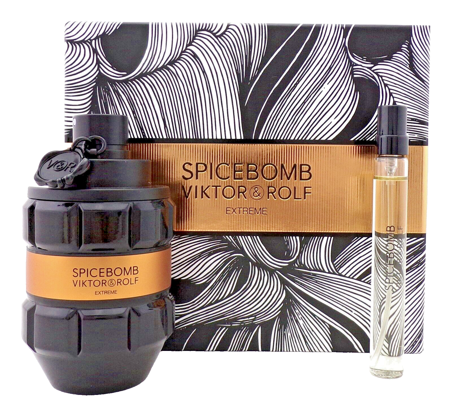 Spicebomb EXTREME by Viktor & Rolf 3.04 oz EDP + 10 ml EDT Spray New SET for Men