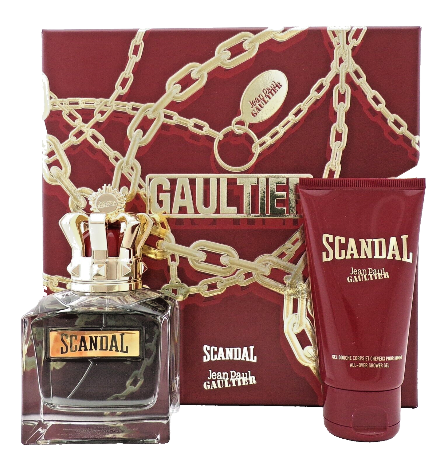 Scandal by Jean Paul Gaultier 3.4oz EDT Spray + 2.5oz Shower Gel New SET for Men