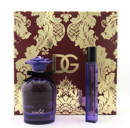 Dolce Violet by Dolce & Gabbana for Women Gift Set EDT Spray 2.5 oz.+Travel New