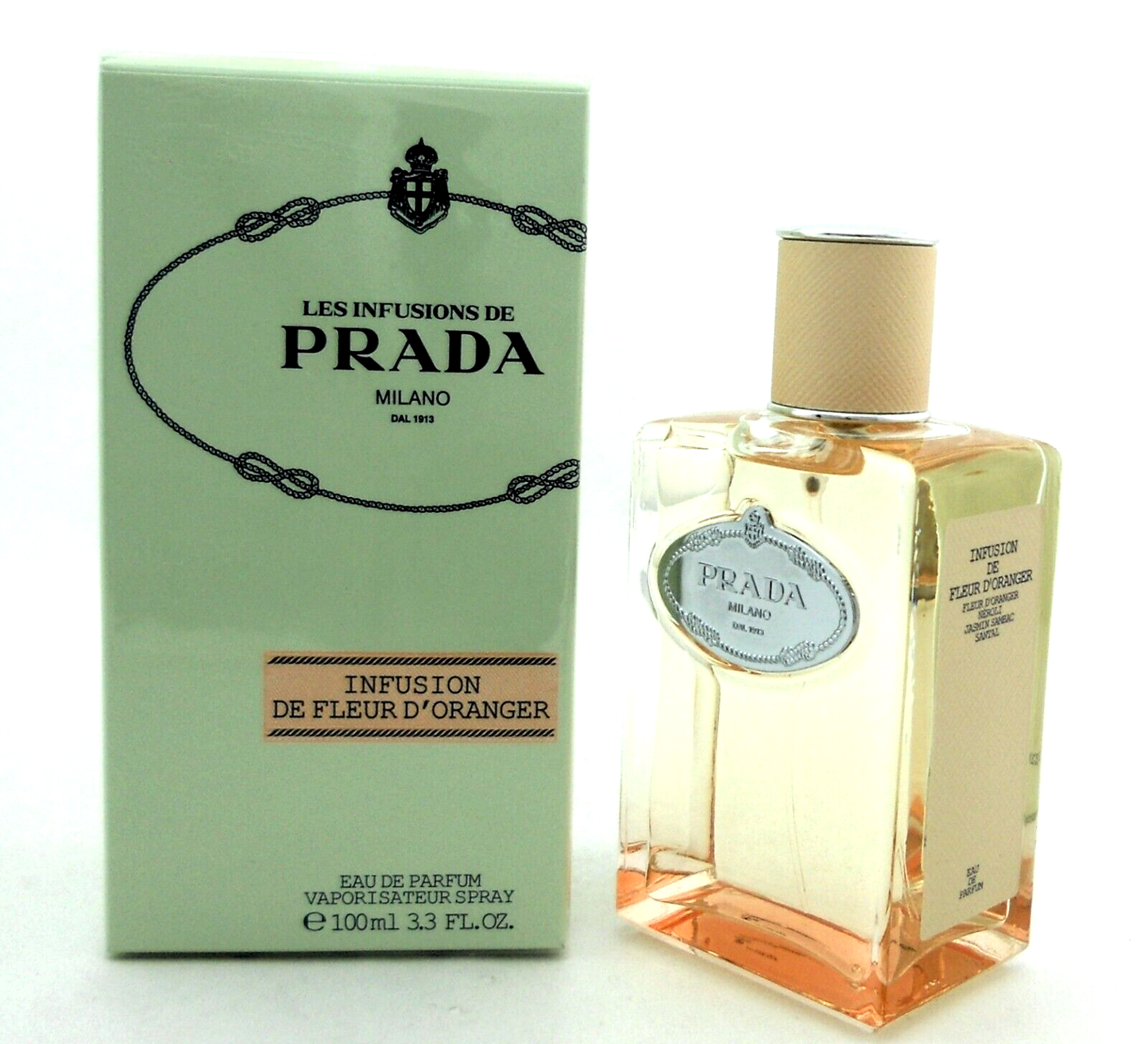 Prada Infusion De Fleur D'Oranger EDP Spray for Unisex 3.3 oz. New in Sealed Box