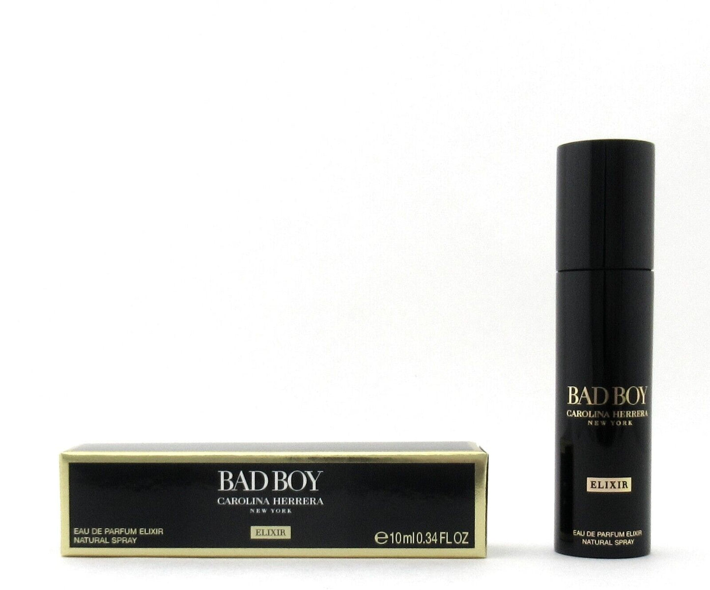 Bad Boy Carolina Herrera ELIXIR Eau De Parfum Travel Spray 10 ml./ 0.34 oz. New