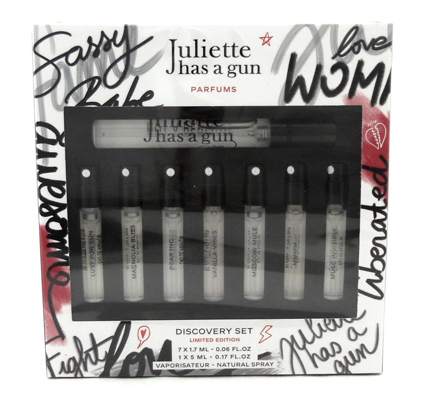 Juliette has a gun Parfums Limited Edition Discovery Set 5 ml.+7x1.7 ml. Sealed
