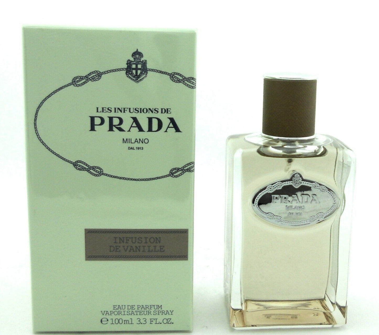 Prada Infusion De Vanille EDP Spray for Unisex 3.3 oz. New in Sealed Box
