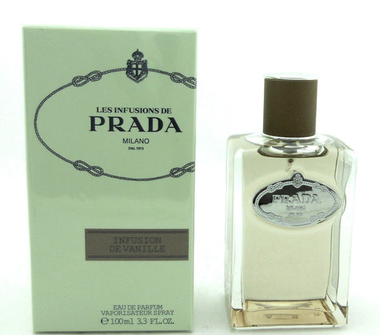 Prada Infusion De Vanille EDP Spray for Unisex 3.3 oz. New in Sealed Box