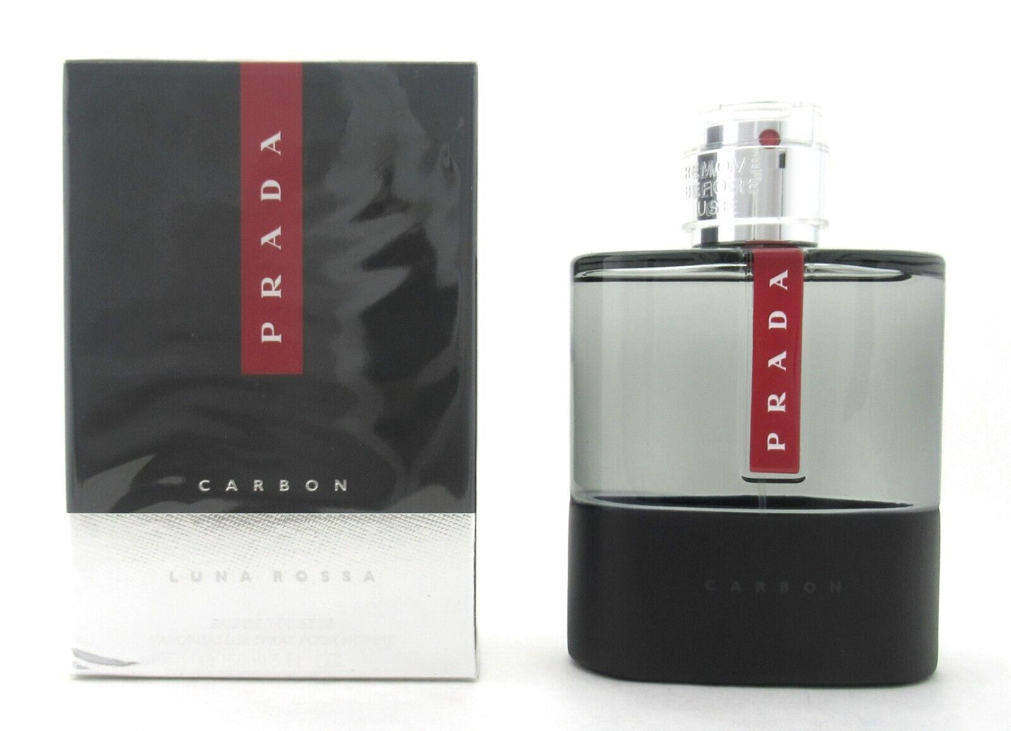 Prada Luna Rossa Carbon 5.0 oz. Eau De Toilette Spray for Men New Damaged Box