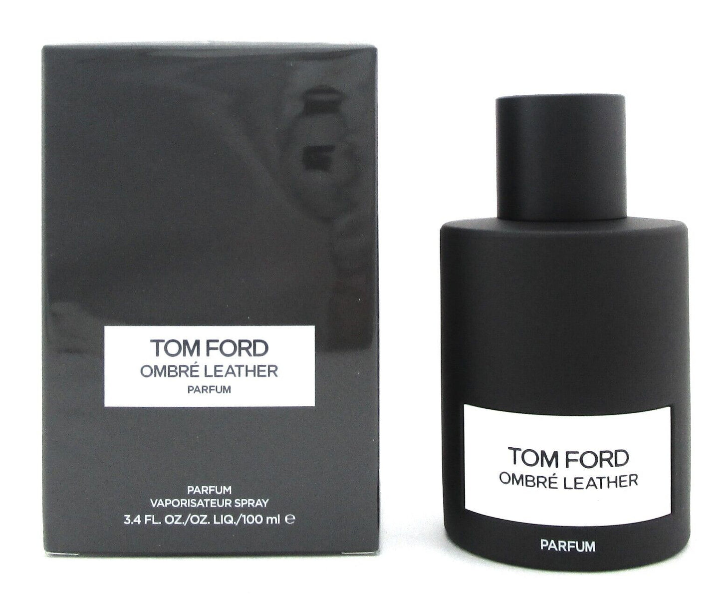 Tom Ford Ombre Leather 3.4 oz. PARFUM Spray for Men. New in Box. Damaged Plastic