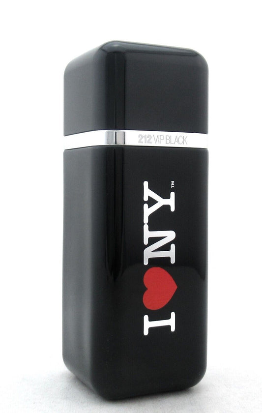 212 VIP BLACK I LOVE NY by Carolina Herrera 3.4 oz. EDP Spray for Men LTD NO BOX